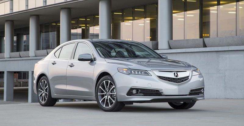 2015 Acura TLX In Silver Front Right 3.5 View