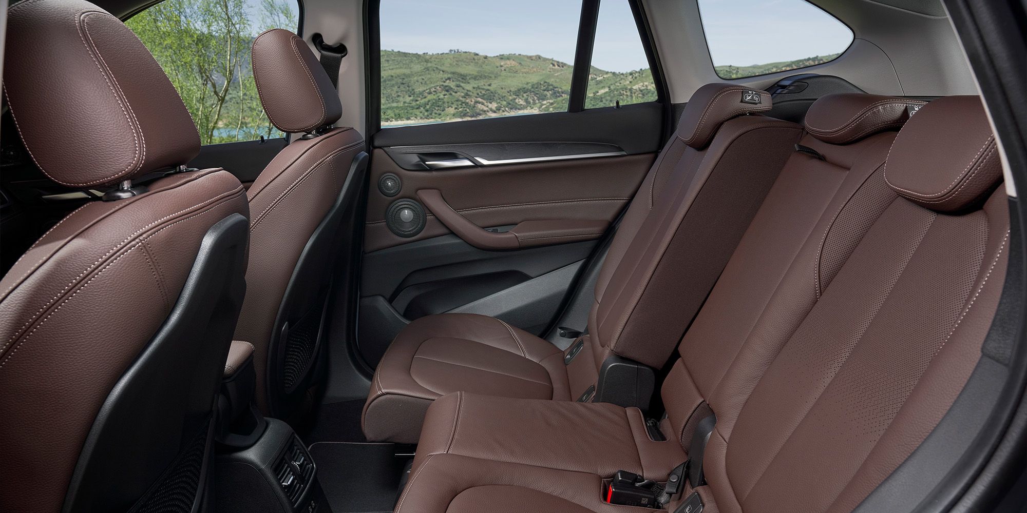 The rear seats in the X1