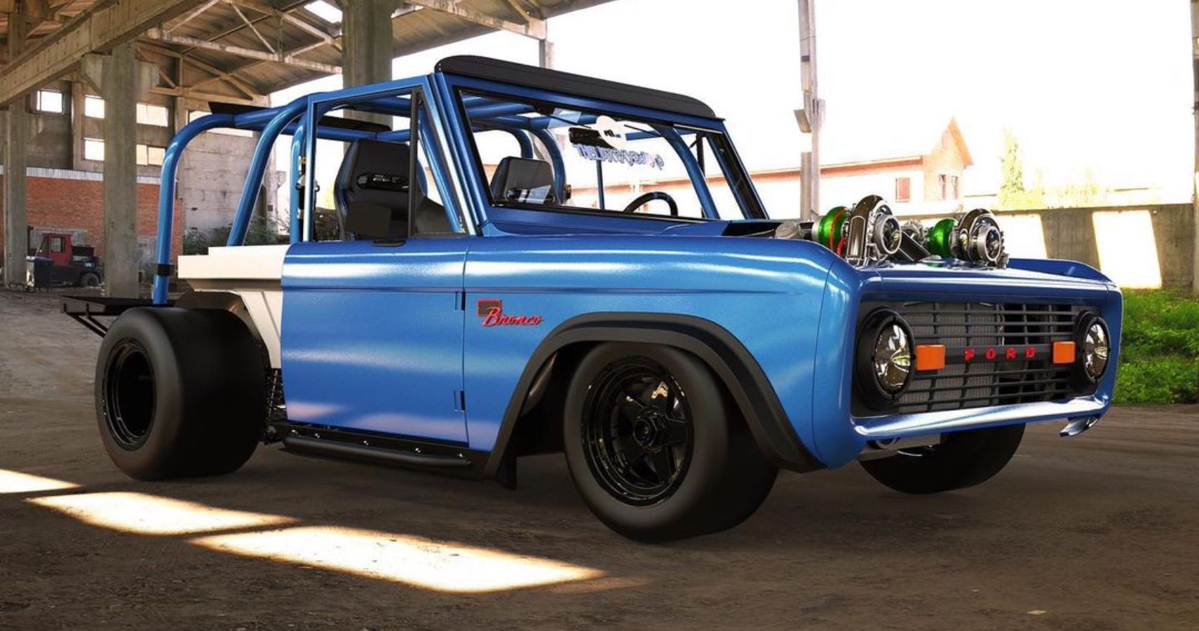 Classic Ford Bronco Modified Into Racer