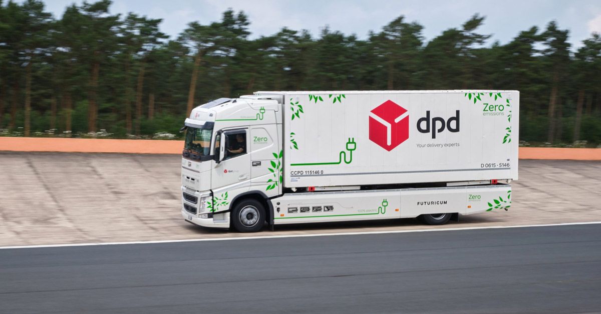 All-Electric DPD Futuricum Continental Delivery Truck 