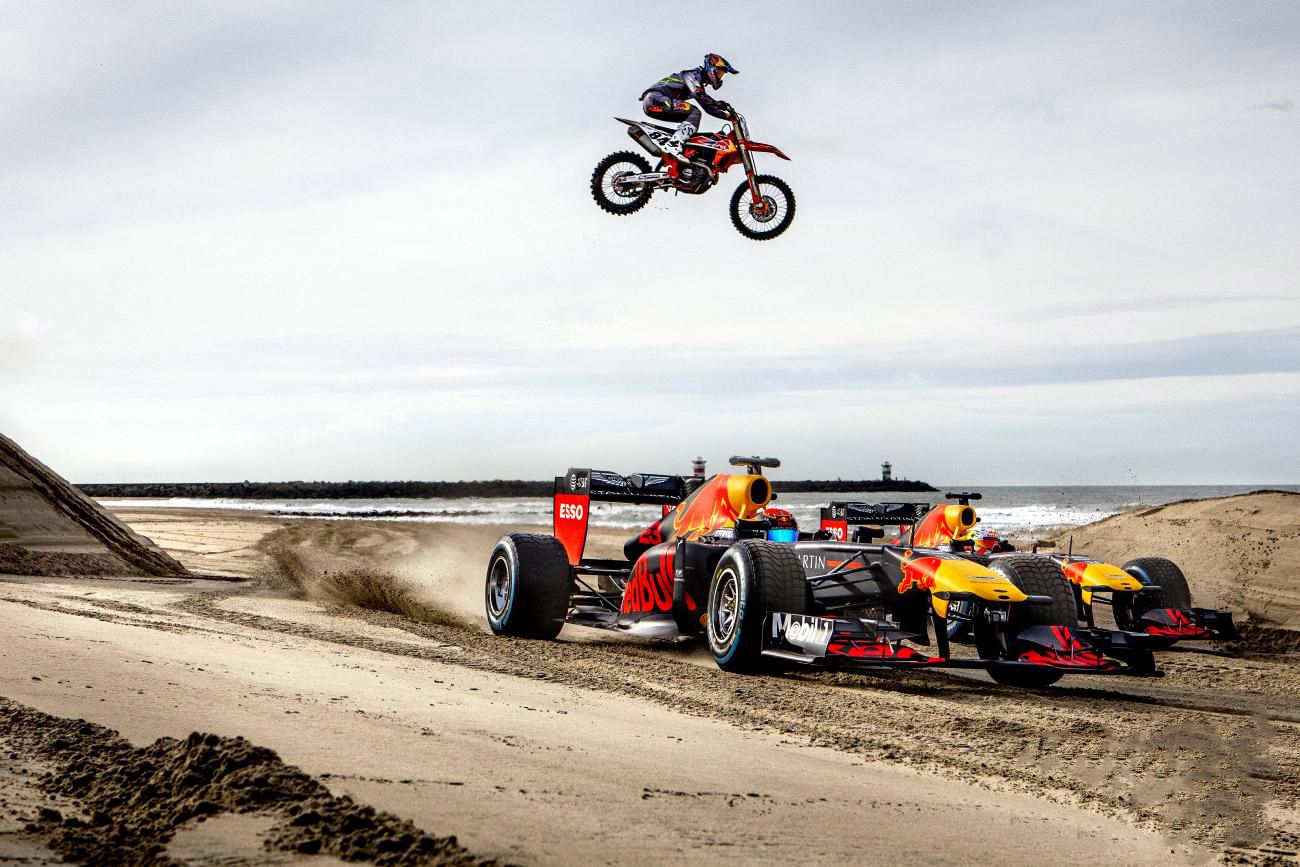 10 Of The Craziest Stunts Red Bull Has Done With Its F1 Cars