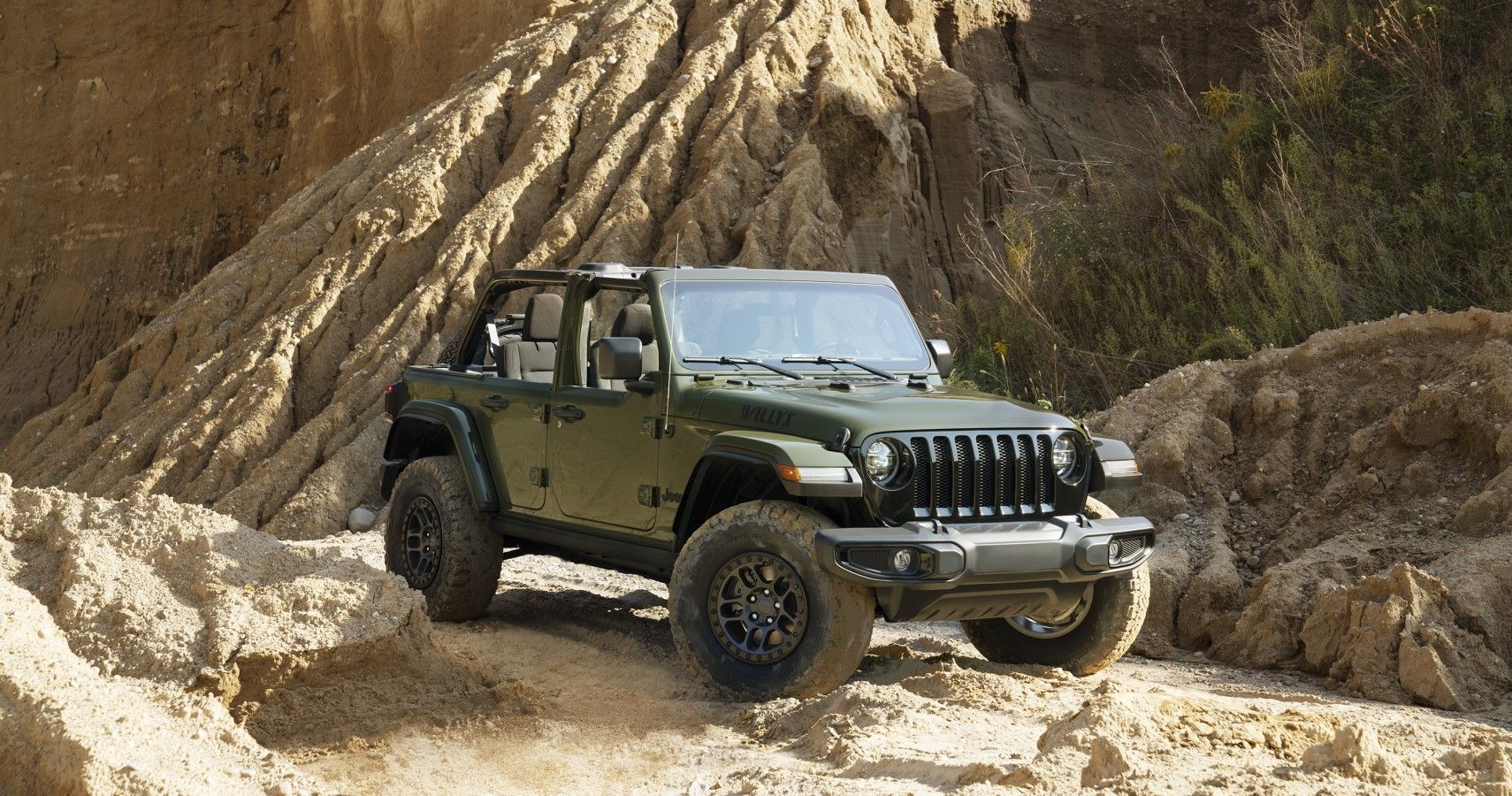 A Closer Look At The Olive Green Jeep Wrangler