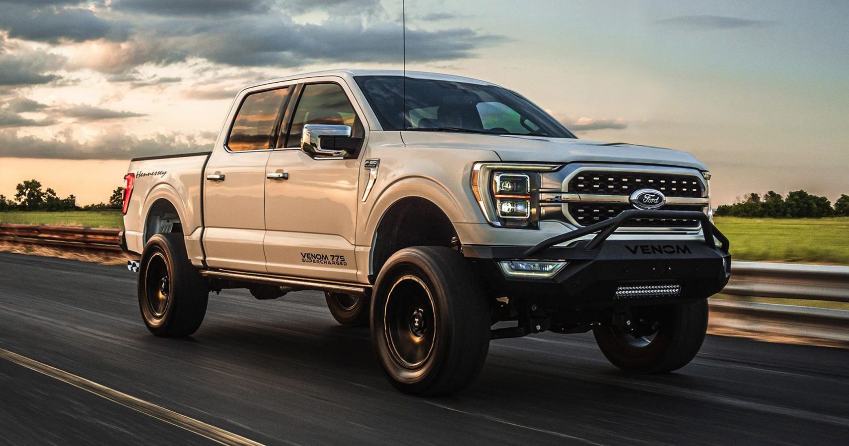 Watch A Hennessey Venom 775-Upgraded Ford F-150 Race A Hellcat-Powered ...