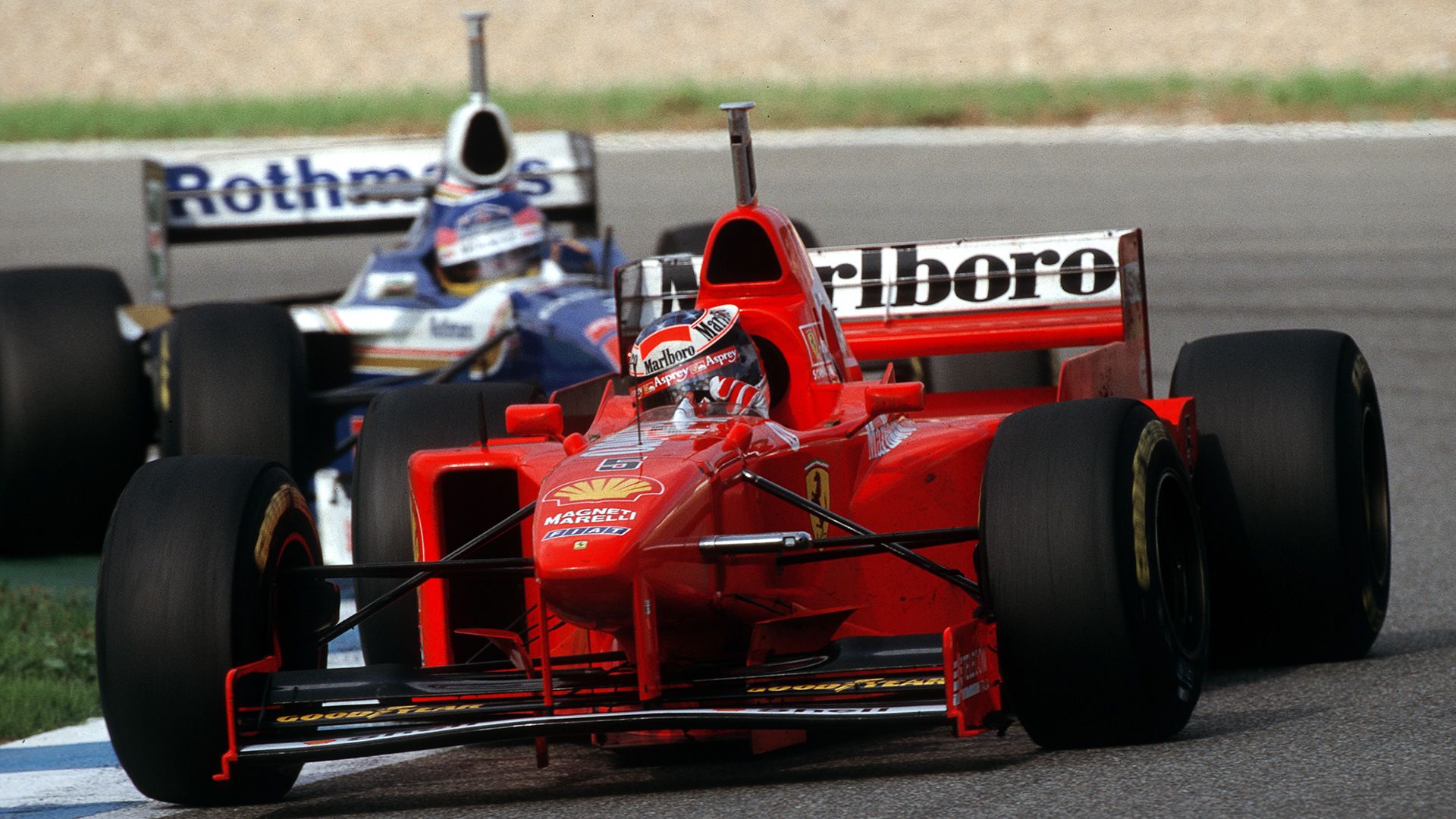 1997 European Grand Prix - Schumacher Leads Villeneuve