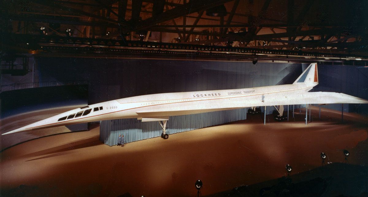 Lockheed L-2000 Side View Of Life Size Mockup