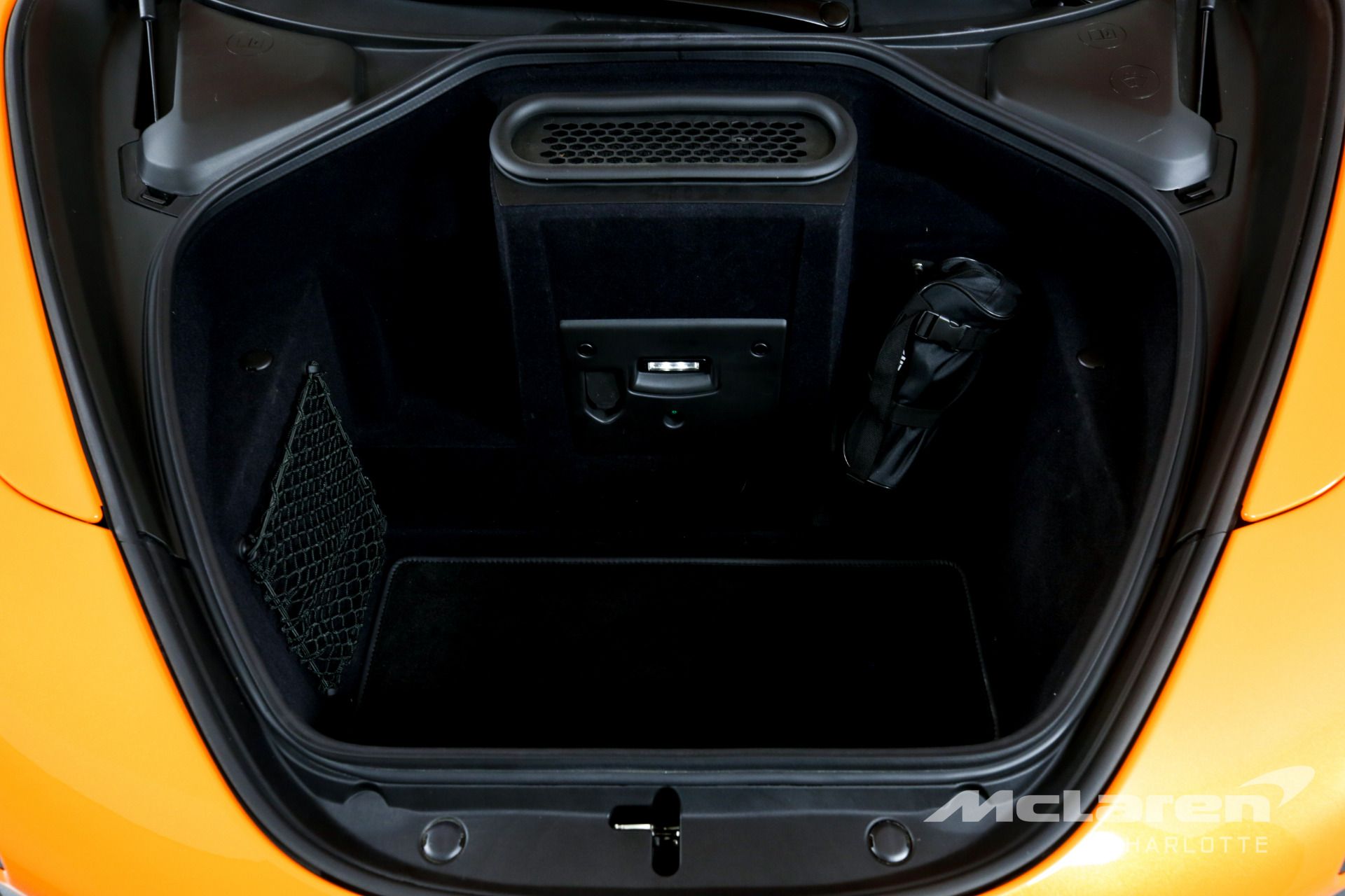 McLaren 765LT luggage compartment