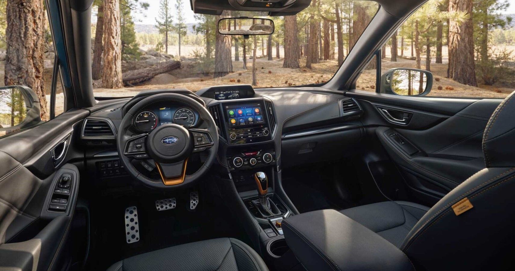 2022 Subaru Forester interior dashboard layout view