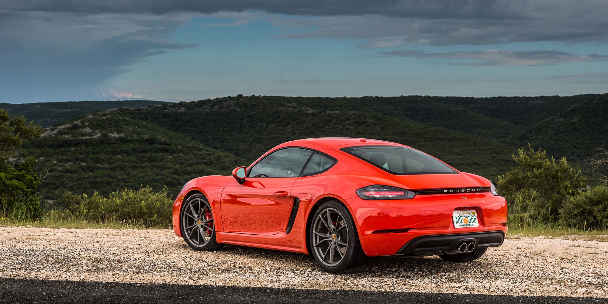 The rear of the 718 Cayman S