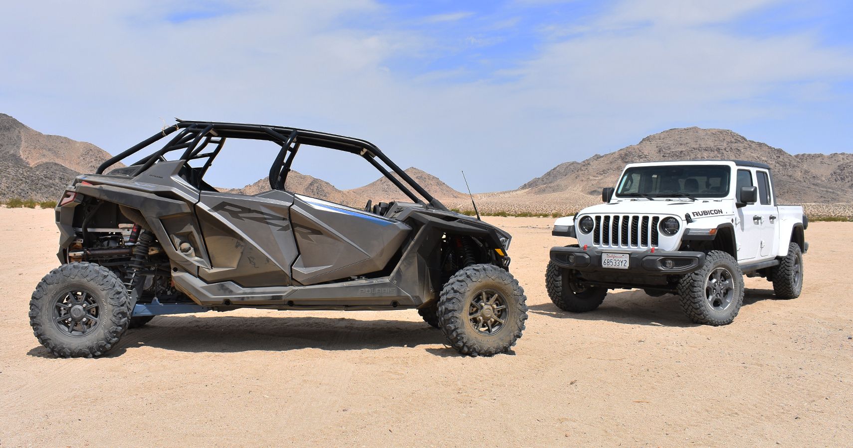 Review Polaris RZR Vs Jeep Gladiator Rubicon At Johnson Valley