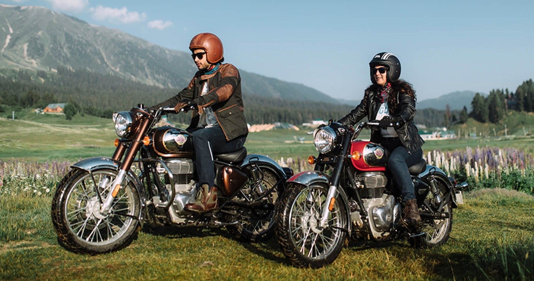 Two riders on the 2022 Royal Enfield Classic 350