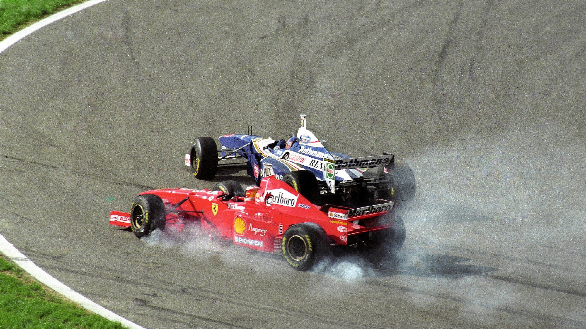 Schumacher Villeneuve Jerez 1997