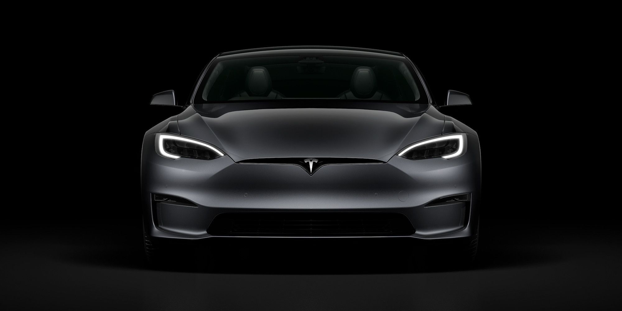Tesla Model S - front black background