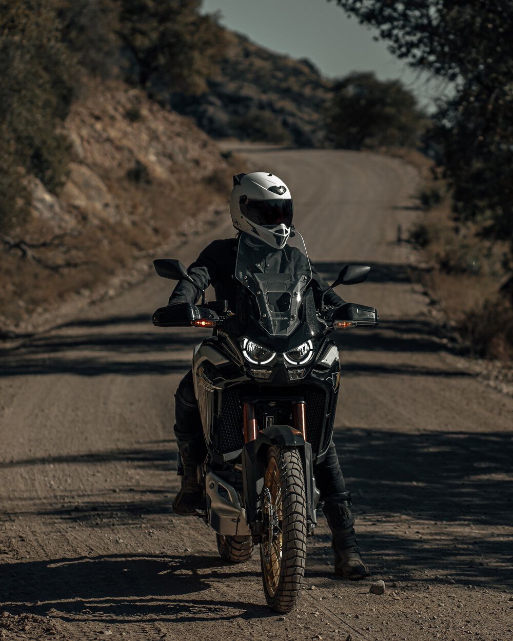 The 2022 Honda Africa Twin's Front View