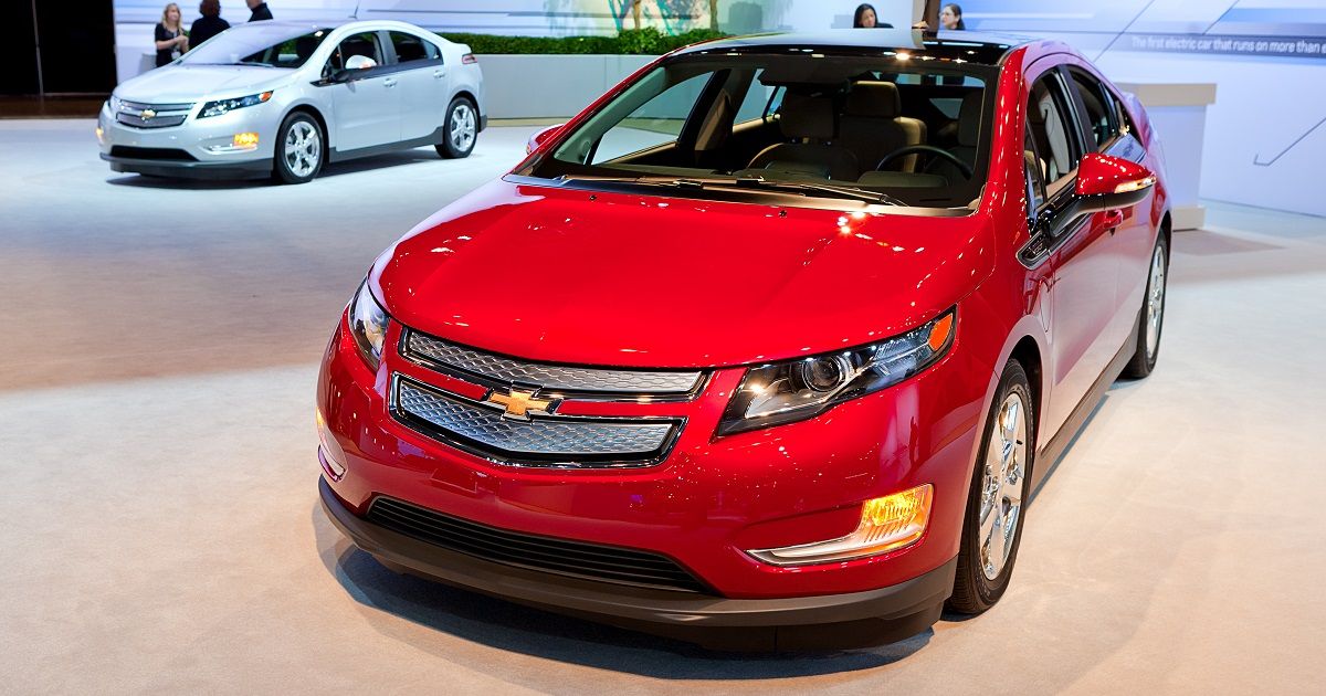 Red Chevy Volt