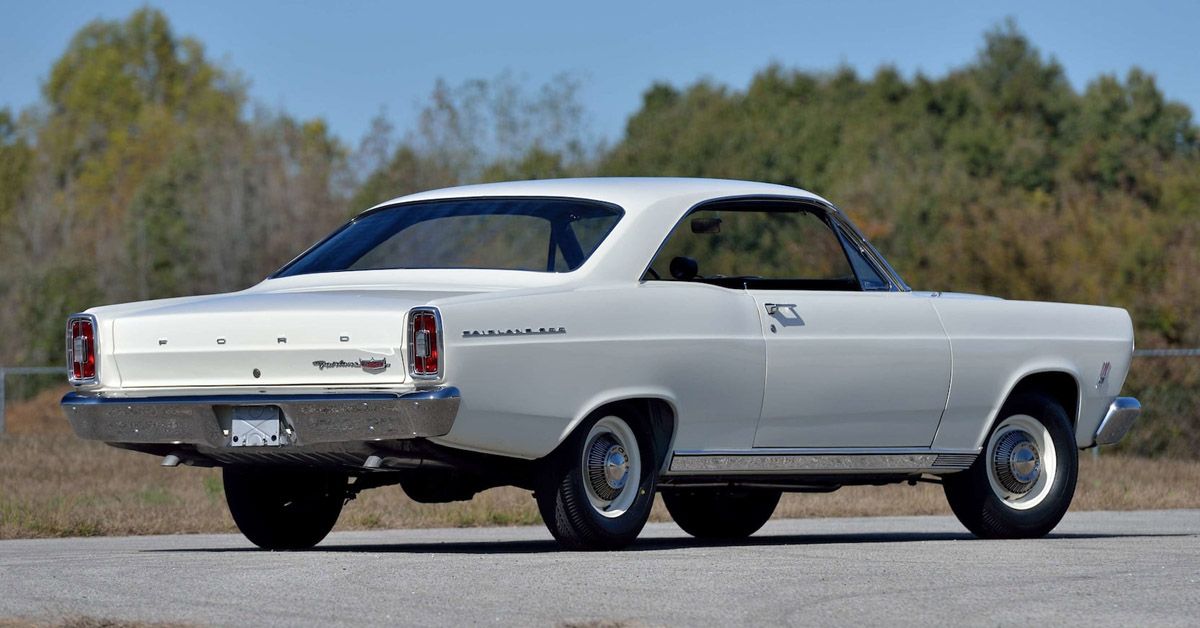 Extremely-Rare Muscle - White 1966 Ford Fairlane 500 R-Code 