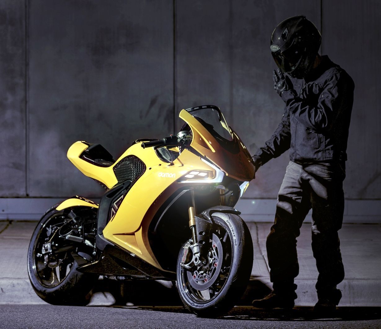 Yellow 2021 Damon Motorcycles Hypersport SX
