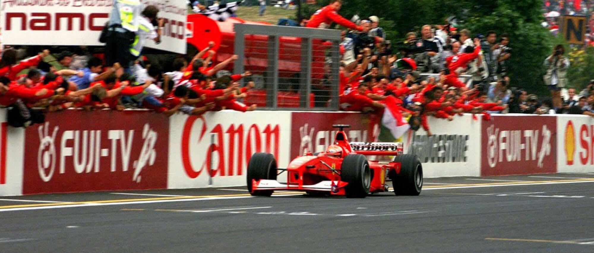 Michael Schumacher Wins World Title At Suzuka, 2000