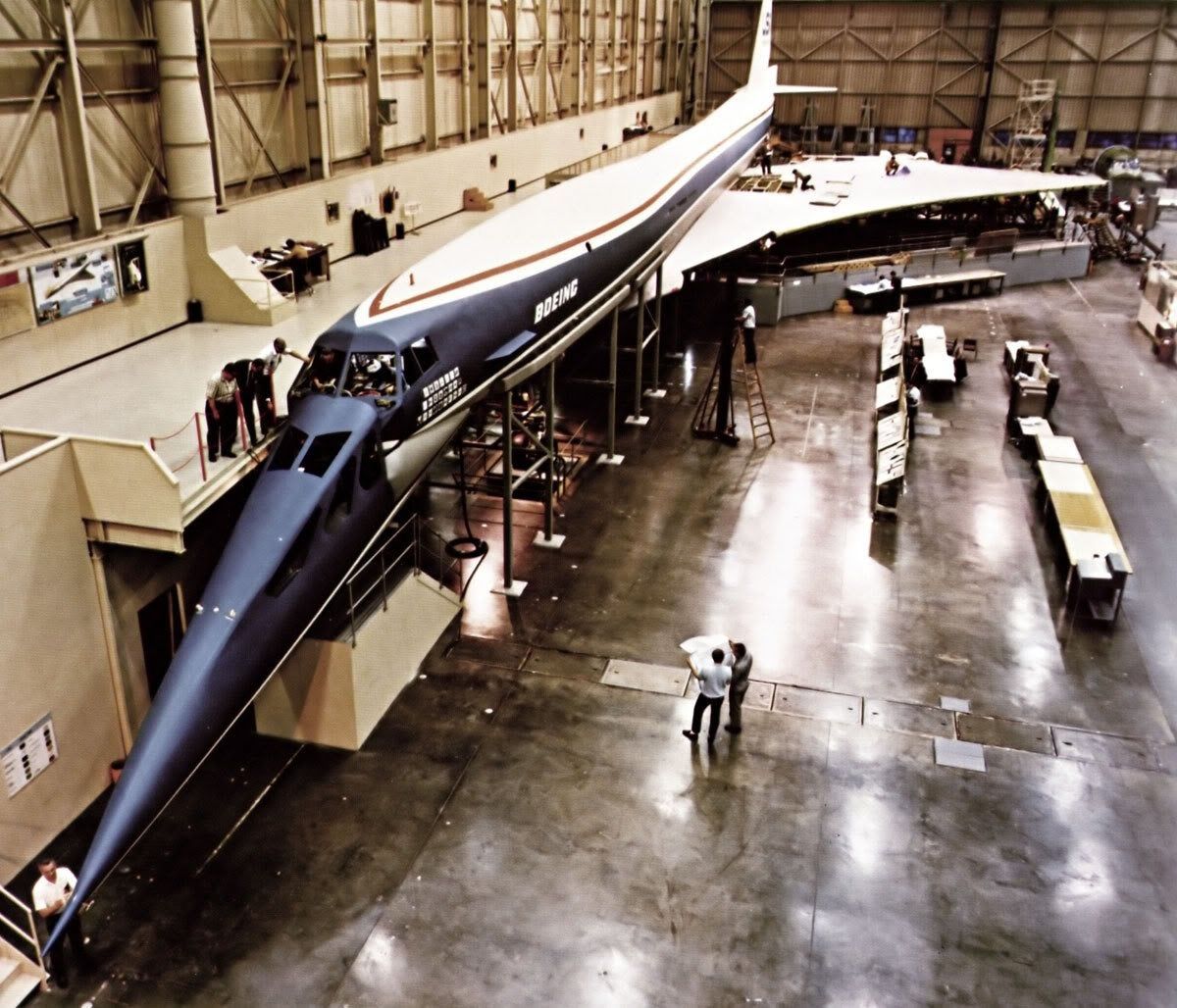 Boeing 2707 Mockup With Delta Wing