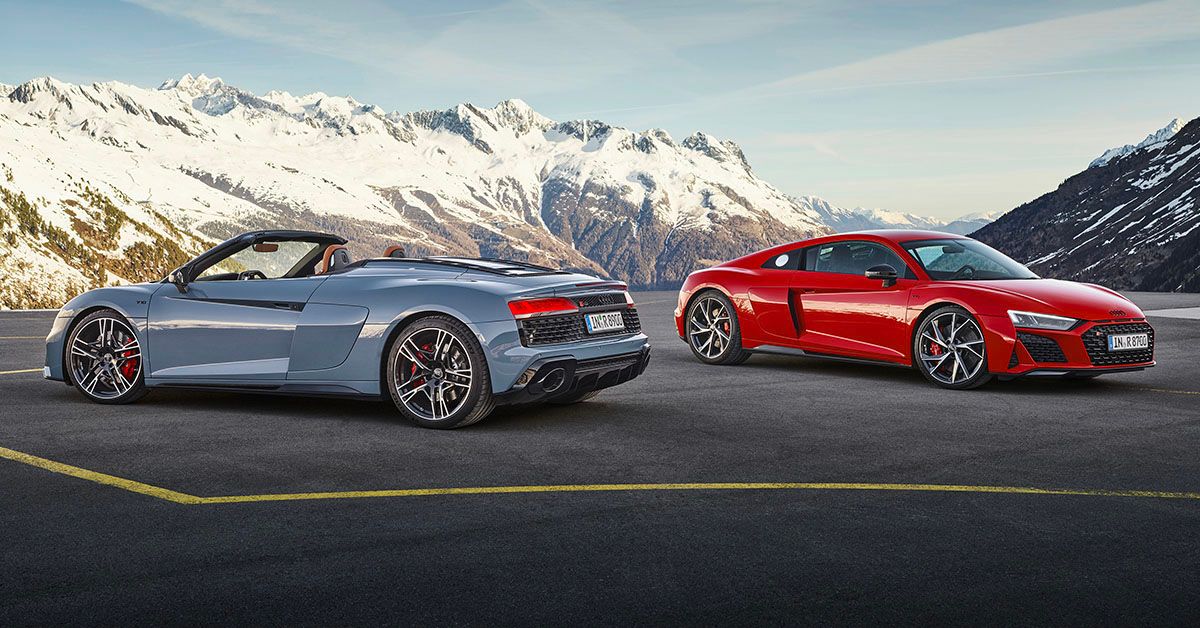 2022 Audi R8 Coupe and Spyder