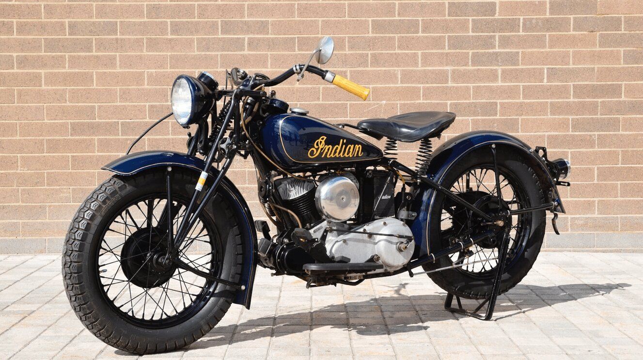 1941 Indian 741 Junior Military Scout front third quarter view
