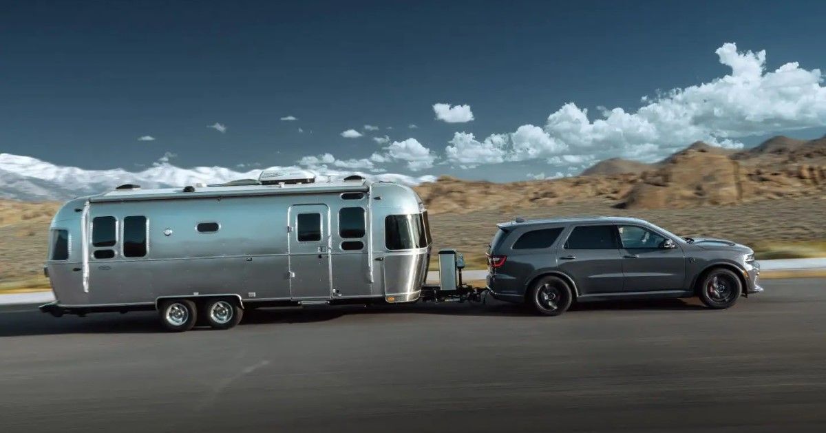 2022 Dodge Durango towing a trailer house with ease