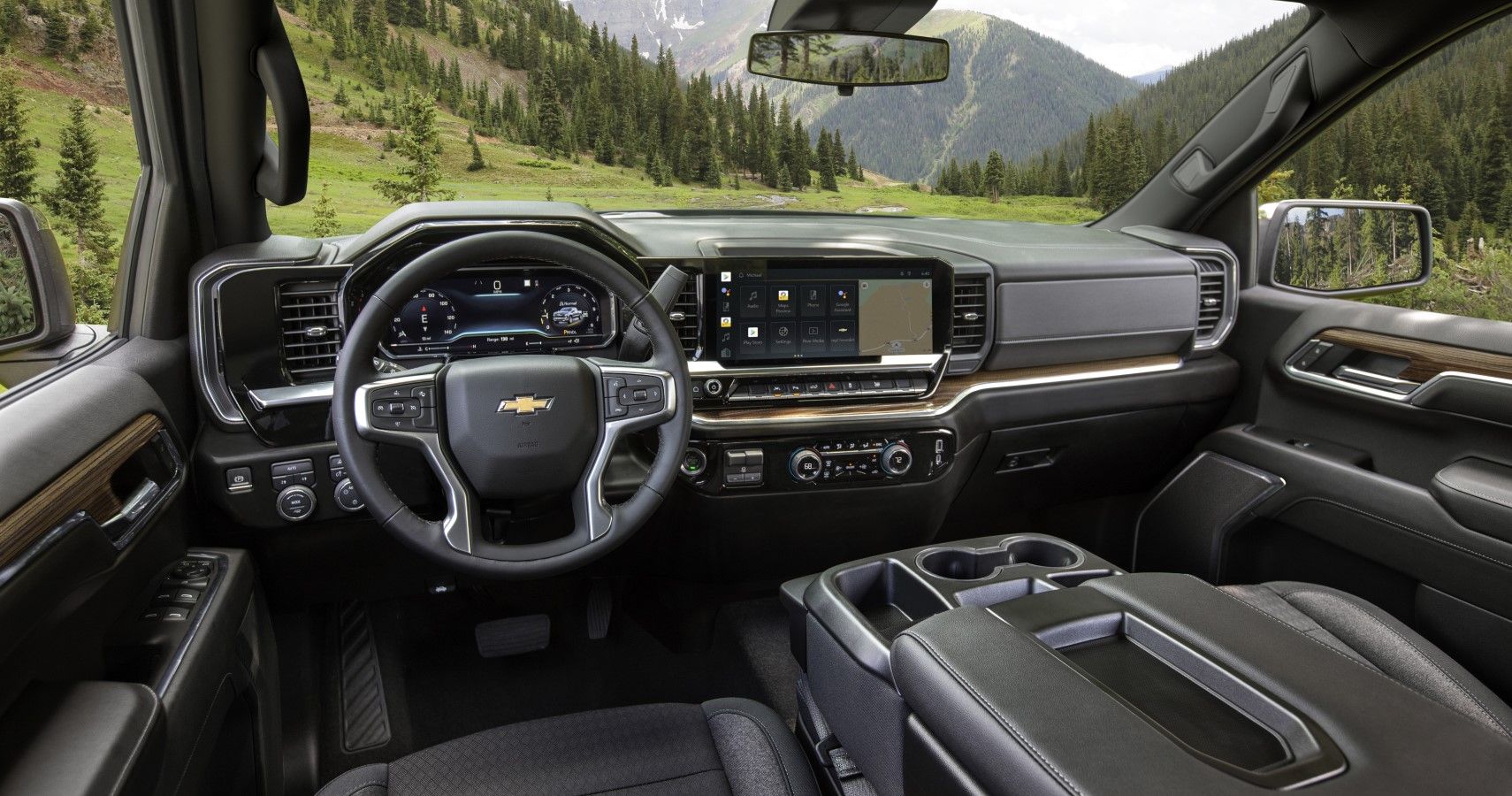 2022 Chevrolet Silverado 1500 interior layout view