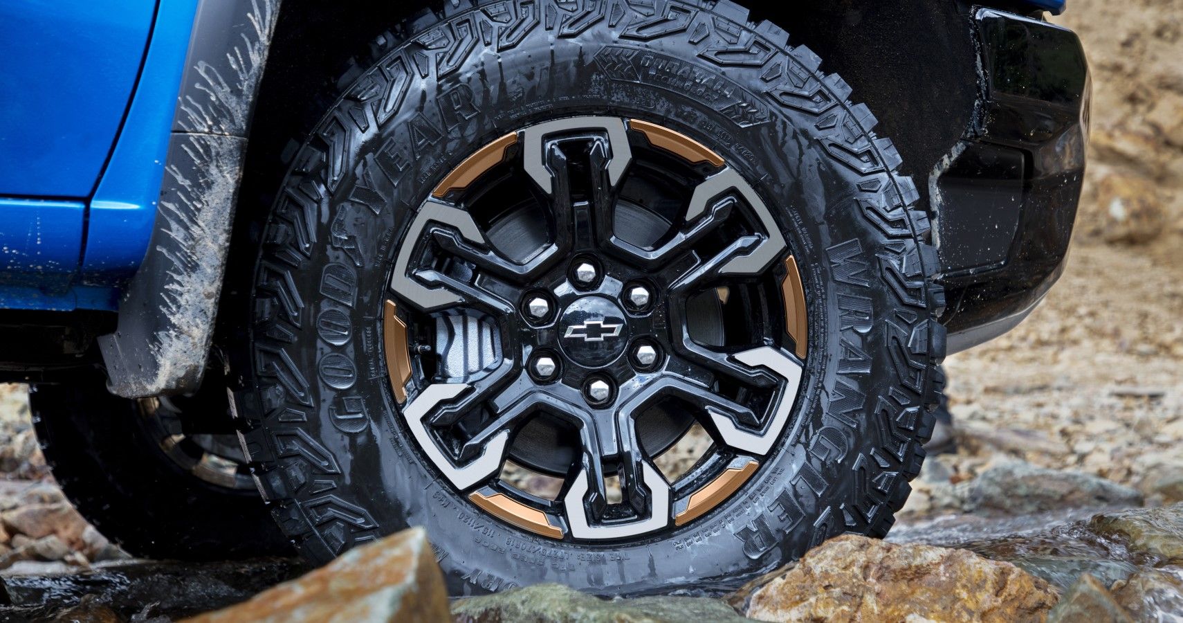 2022 Chevrolet Silverado off-road-ready 33-inch tires close-up view