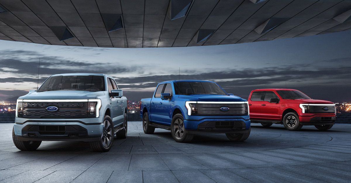 All-Electric 2022 Ford F-150 Lightning Pickup Truck