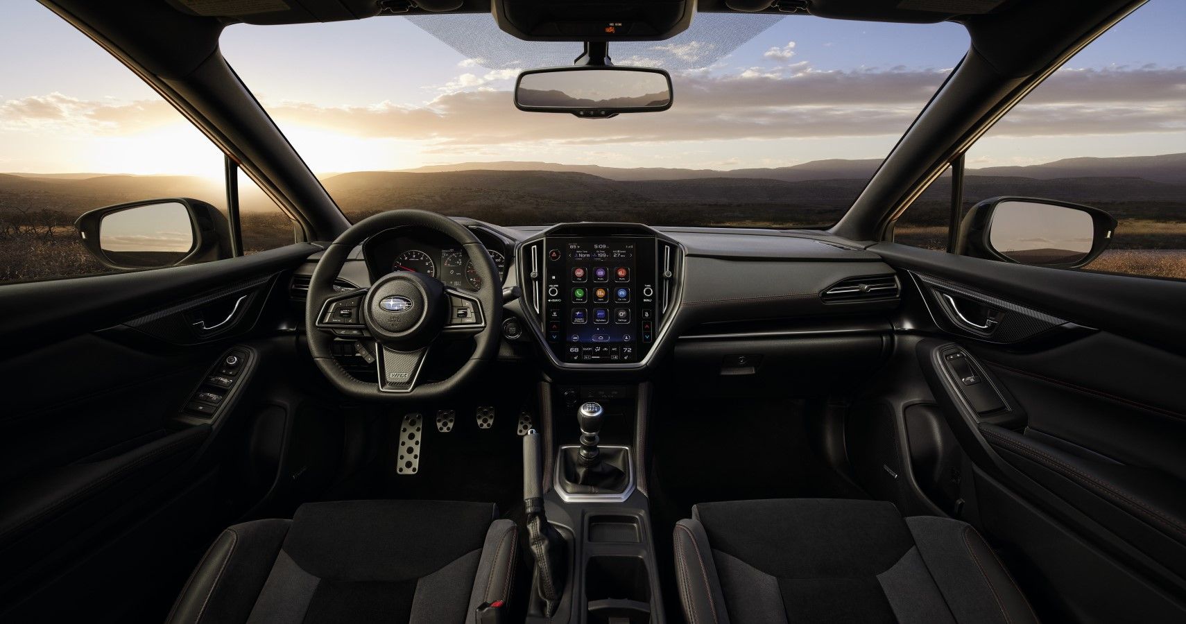 2022 Subaru WRX Sportswagon interior dashboard layout view