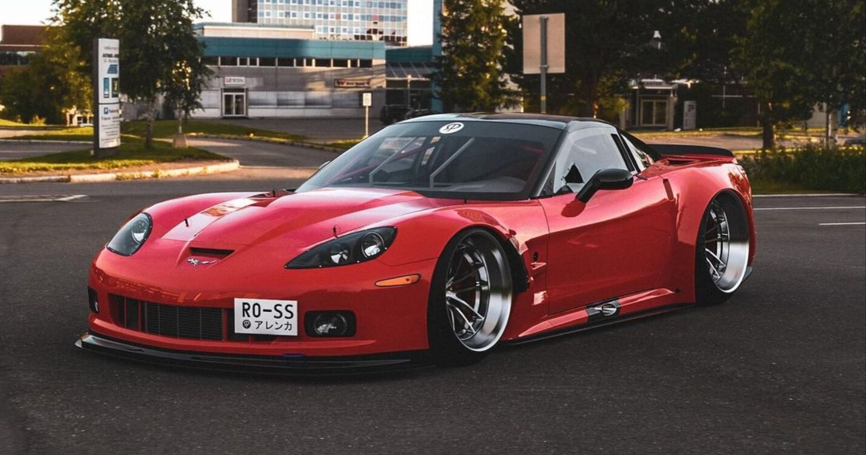 Digital Bodykit Makes This Red Corvette C6 Look Even Hotter