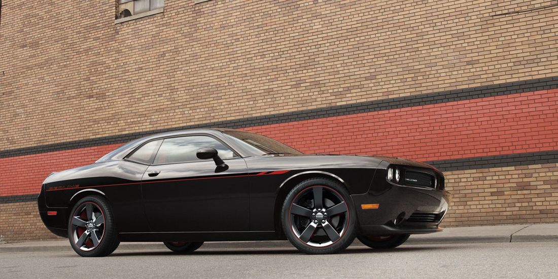 2014 Dodge Challenger in Black Side View