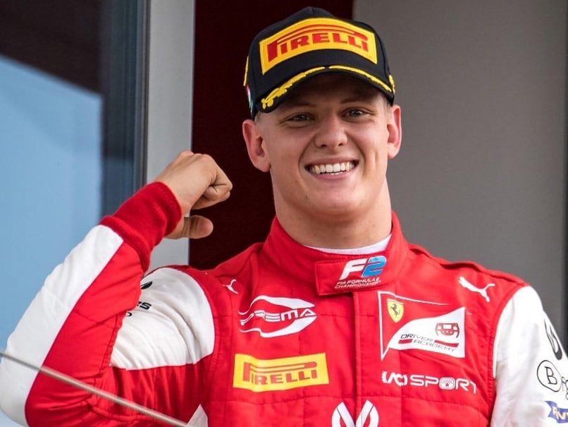 Mick Schumacher On Formula 2 Podium 2019