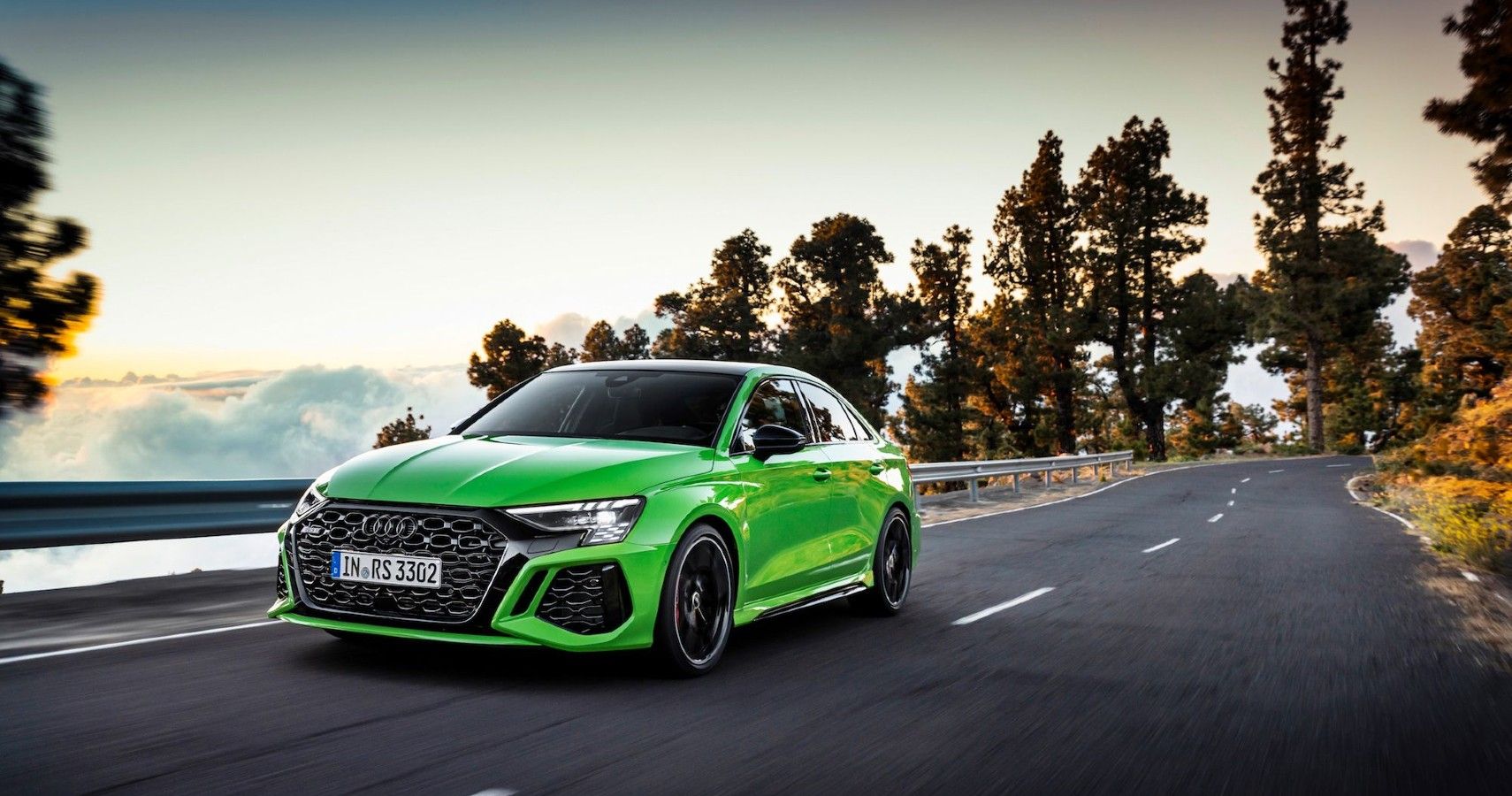 An Image Of A Green 2022 Audi RS3