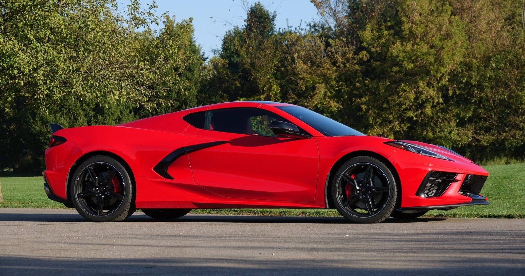 The Side View Of A 2023 Chevy Corvette Z06