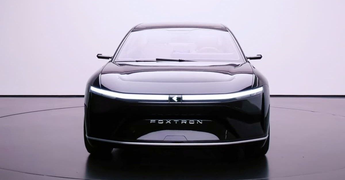 An Image Of The Pininfarina Foxconn Model E's Front View