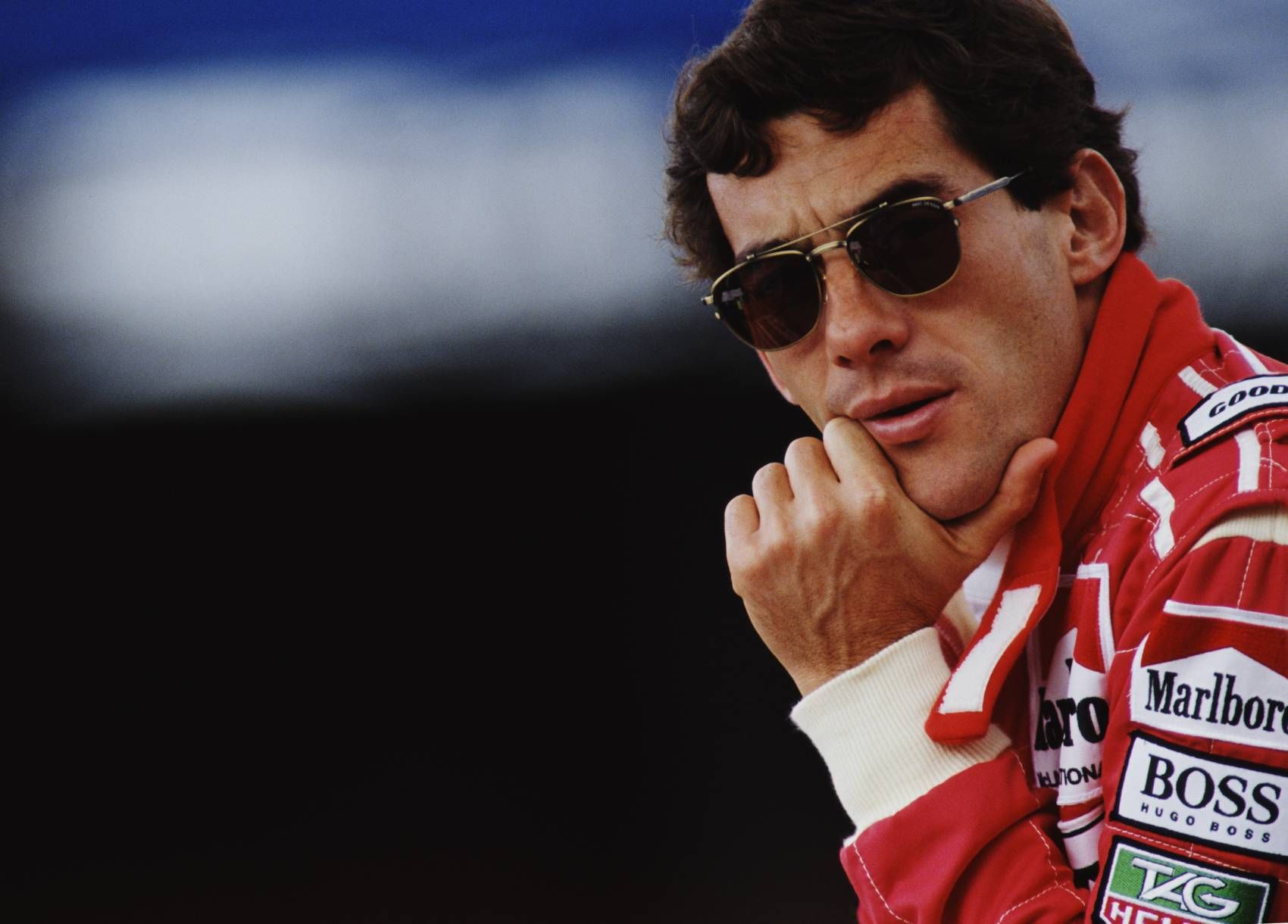 Ayrton Senna At McLaren In Sunglasses