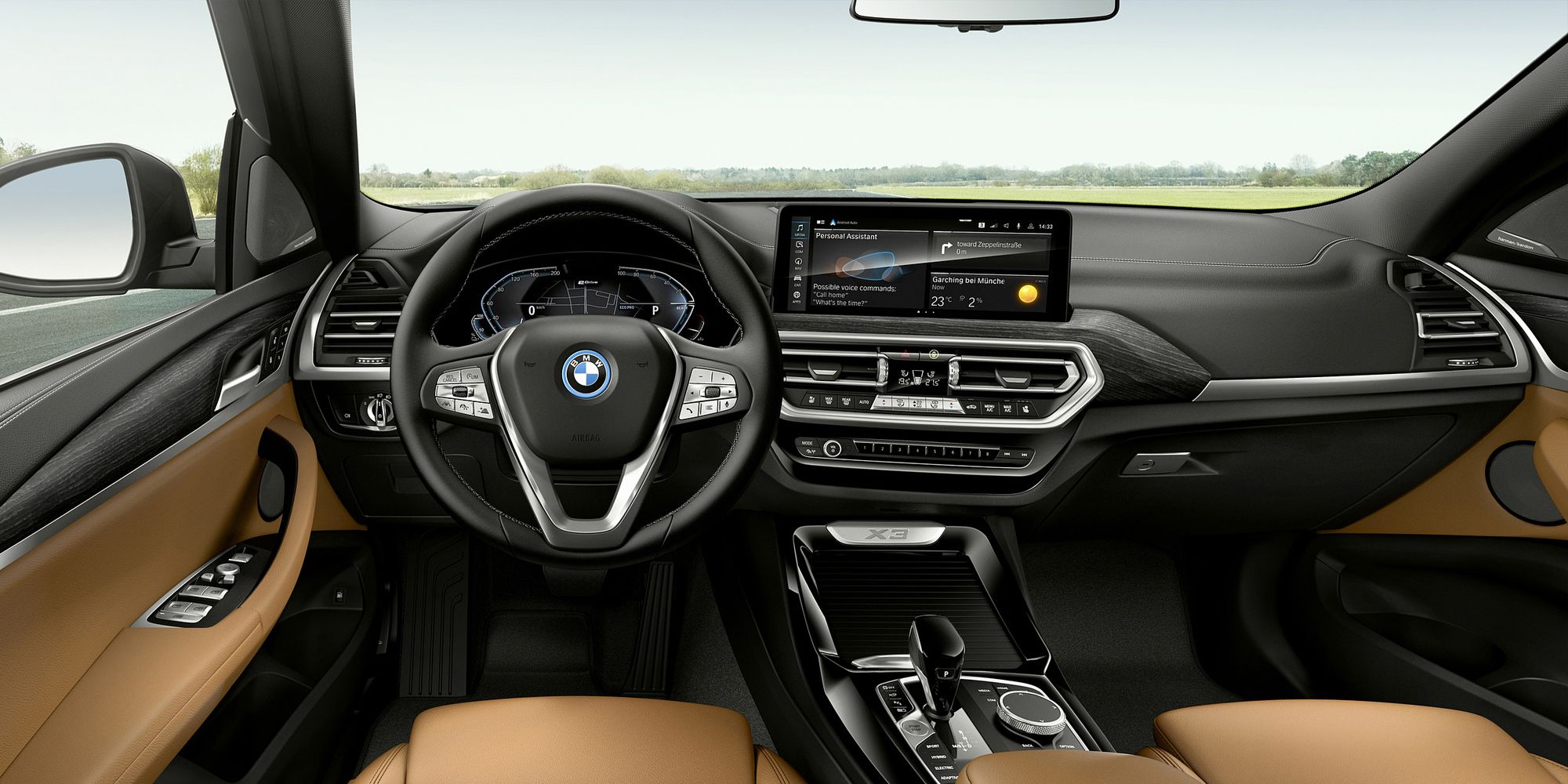 The interior of the new X3