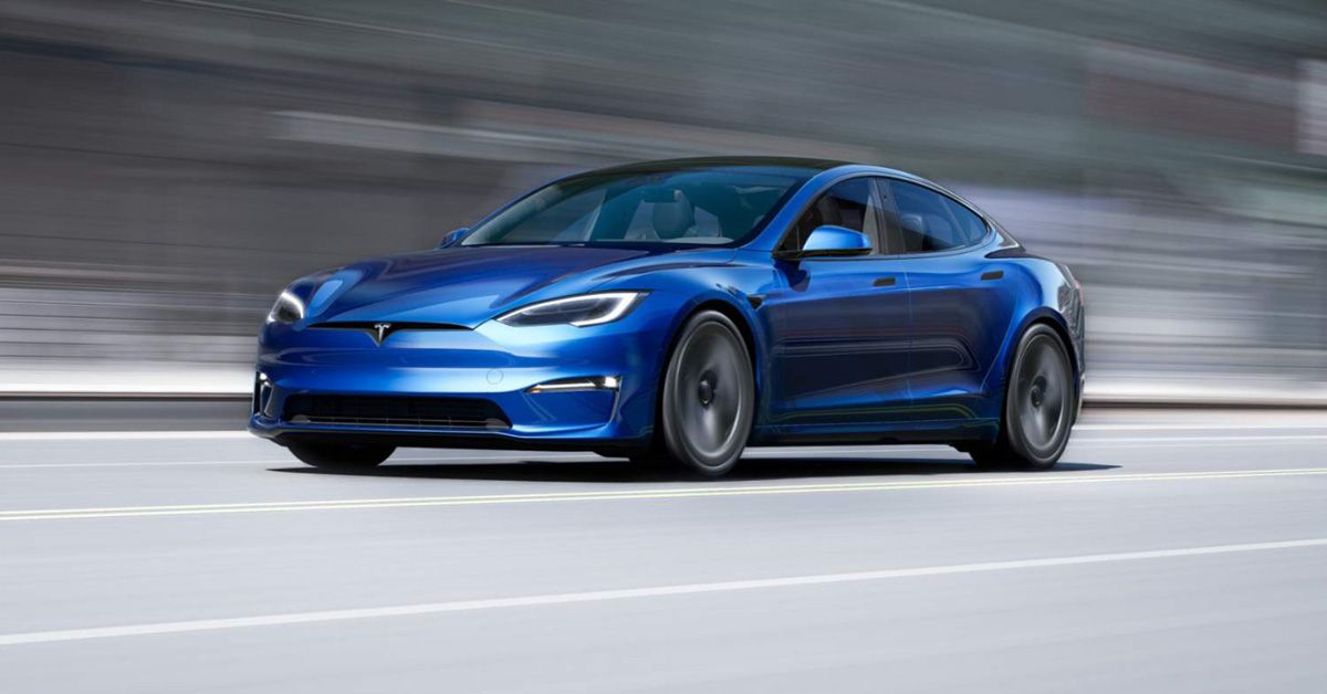 2021 Tesla Model S Plaid In Blue 