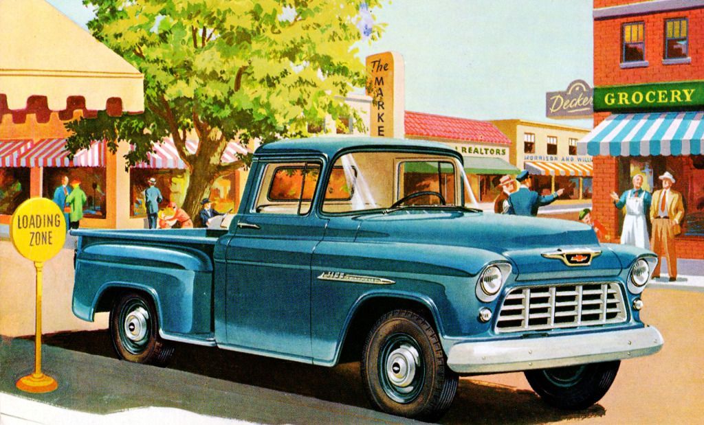 Chevrolet Pickup Truck Illustration In The 1960s Newspapers