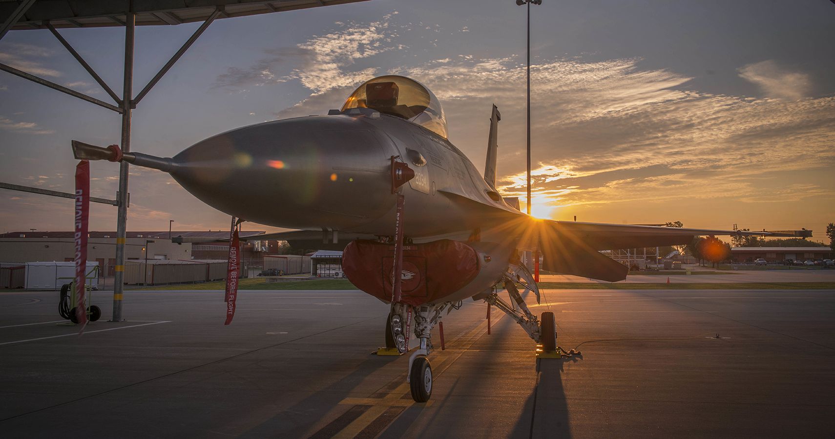 F-16 sunrise