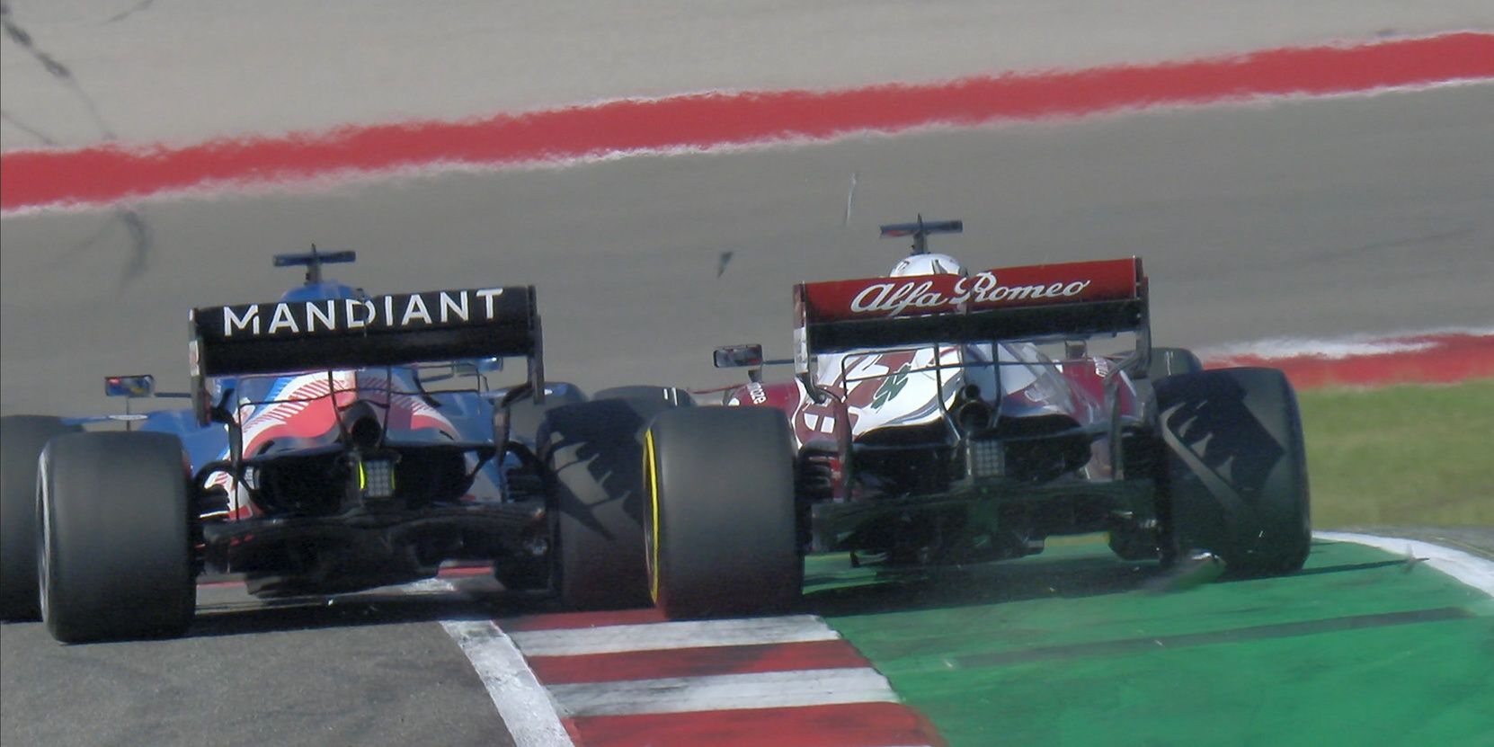 Alonso and Raikkonen come together at COTA