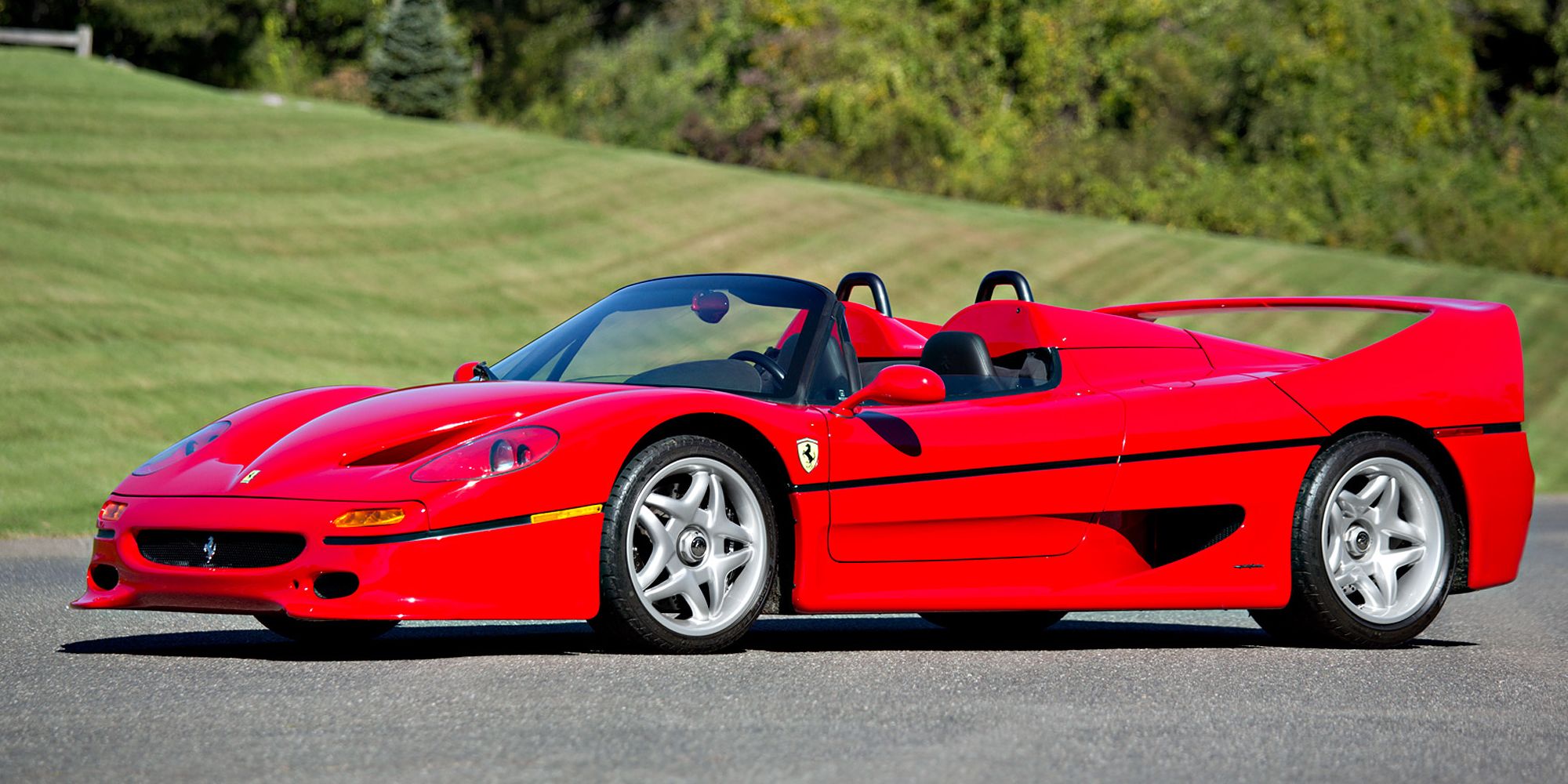 Front 3/4 view of the F50