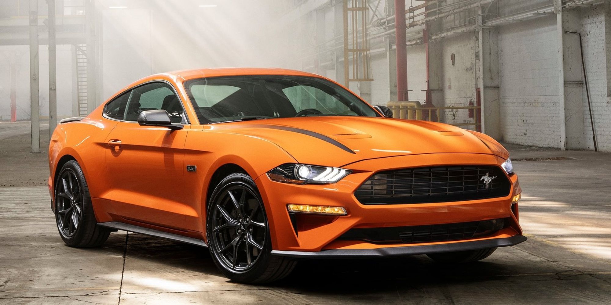 The front of the Mustang EcoBoost