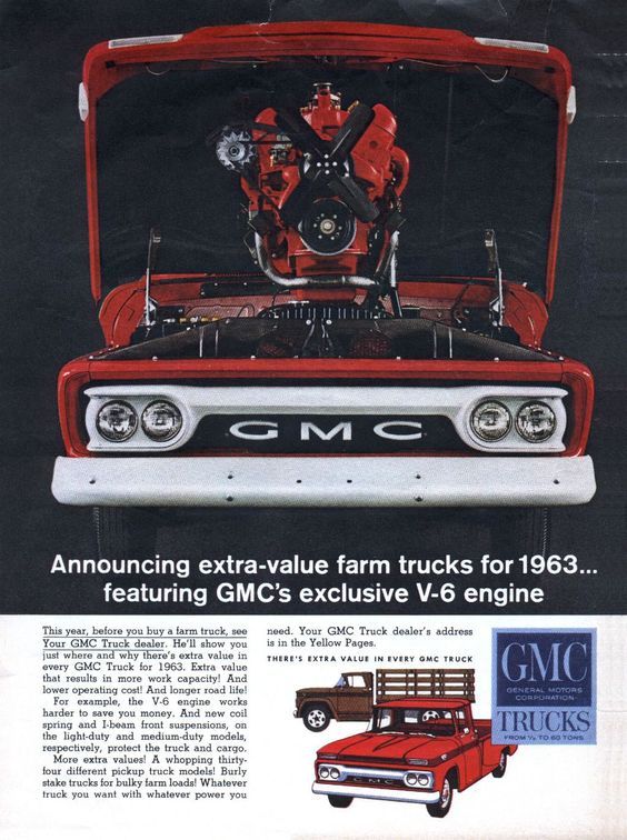 An Ad For 1963 GMC Pickup Truck