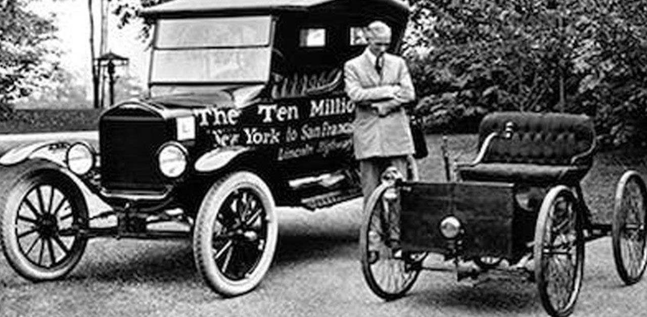 Henry Ford Next to Car