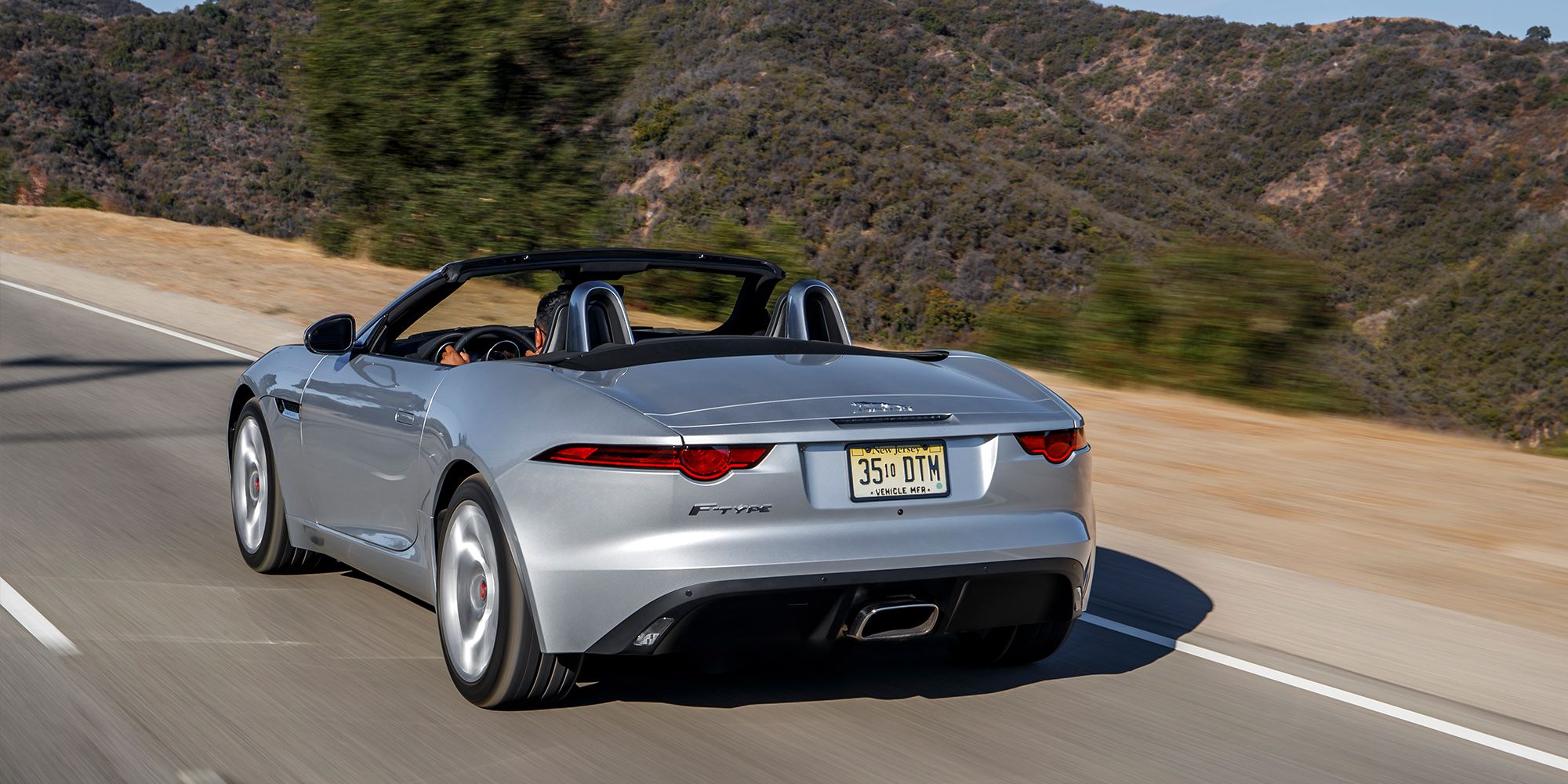The rear of the F-Type four-cylinder