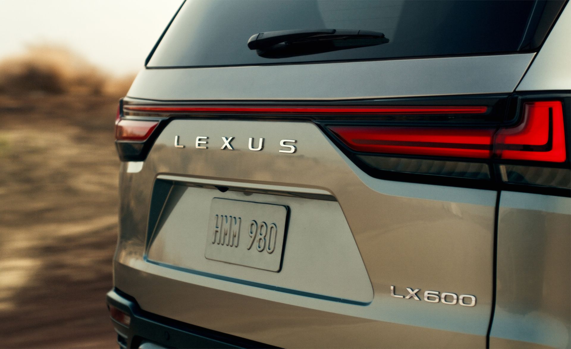 Lexus LX600's Back View