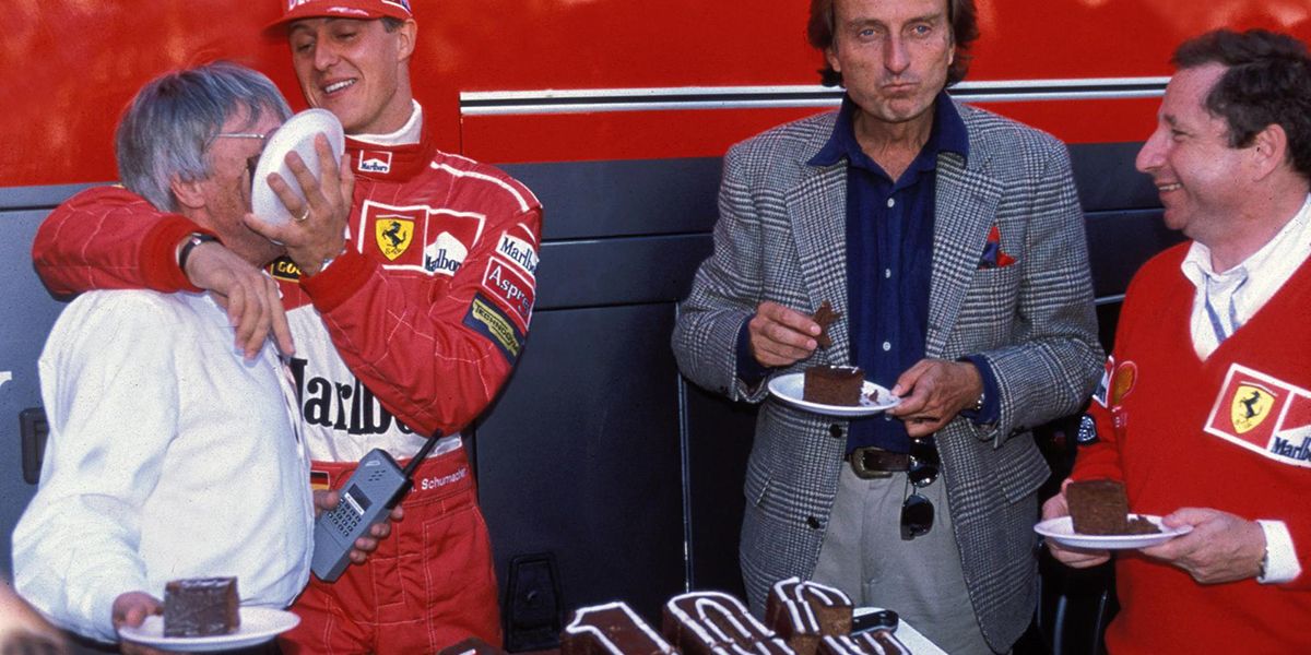 Michael Schumacher Celebrating His Records At Ferrari