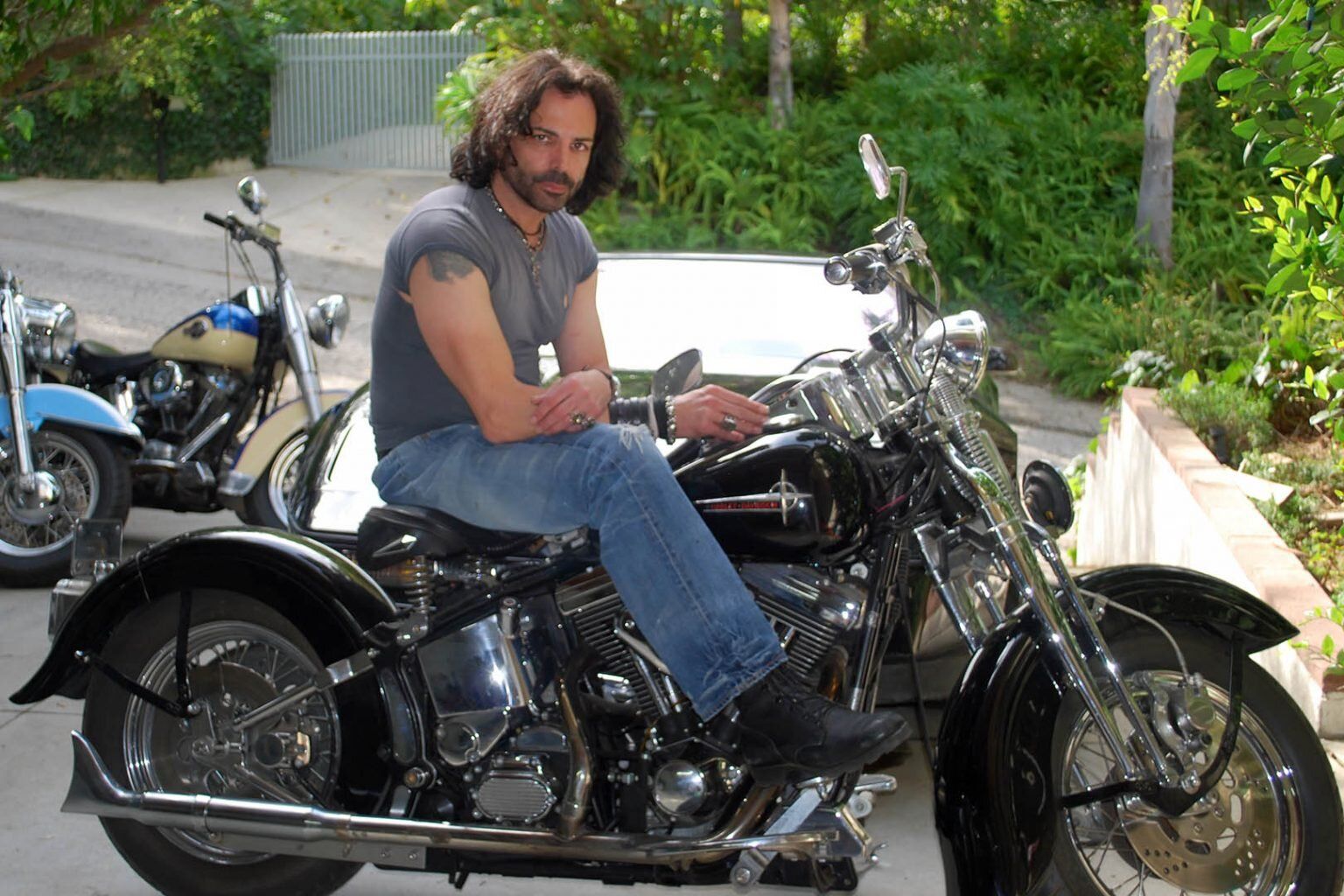Richard Grieco with his favourite bike