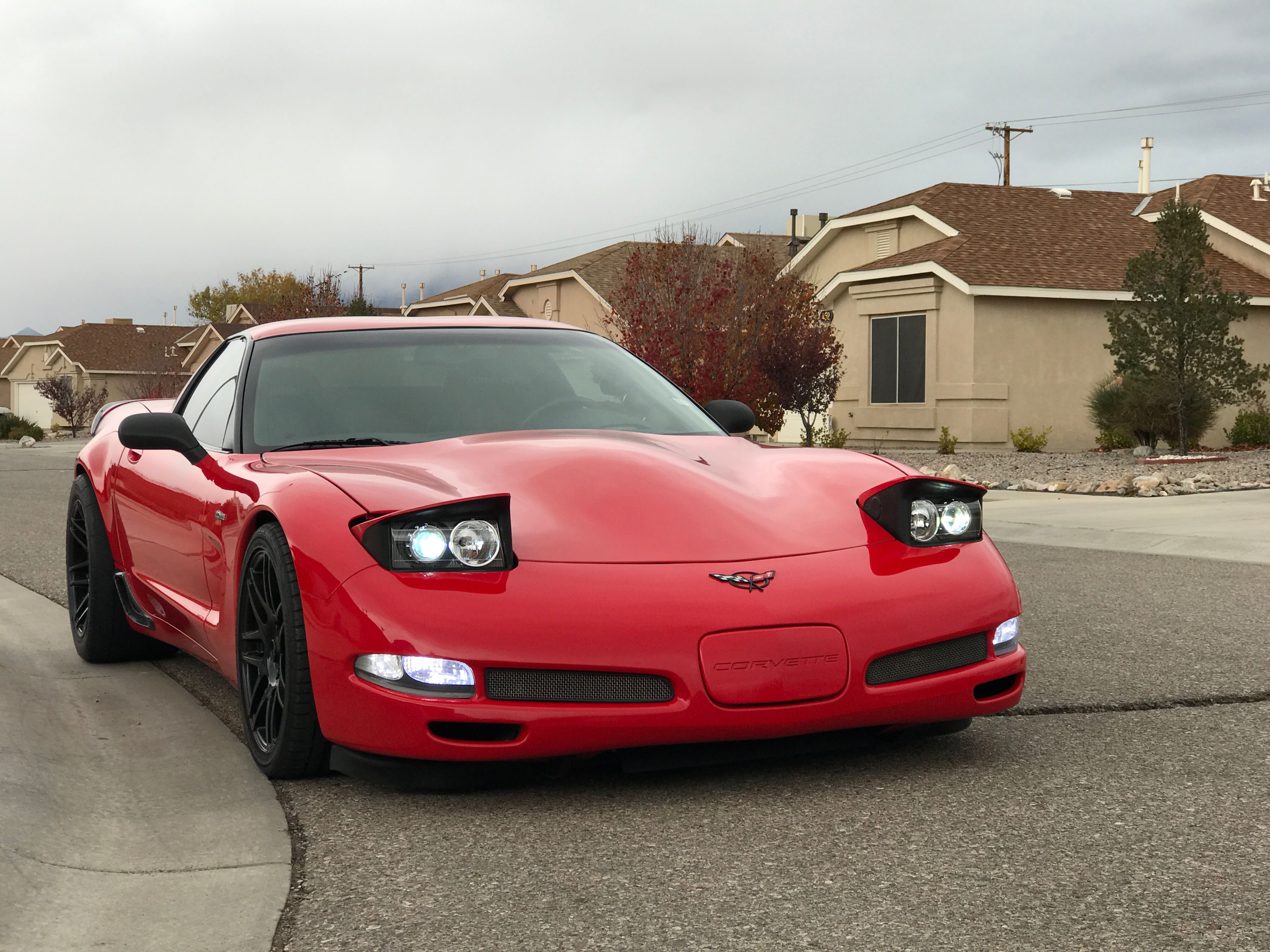 C Corvette Pop Up Projector Headlights Off